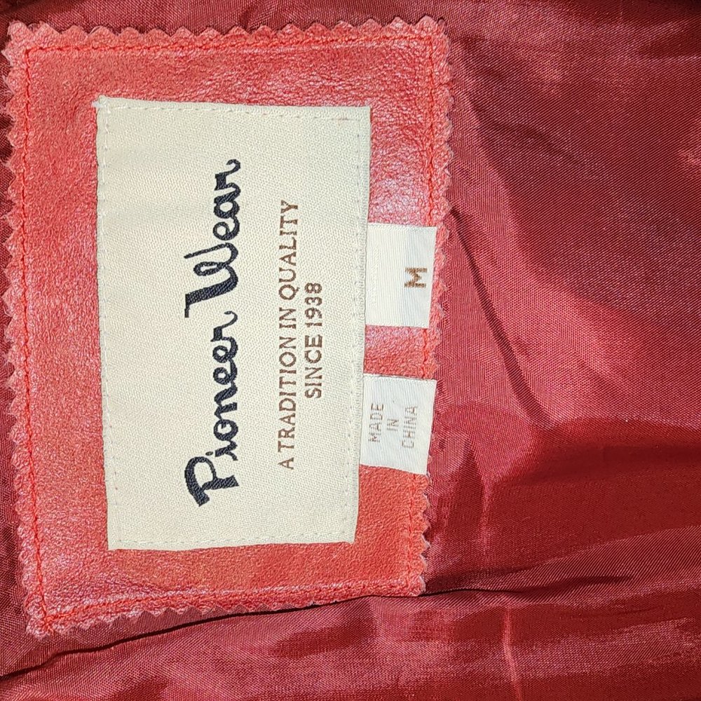 Red Leather Jacket - Picture 3 of 6